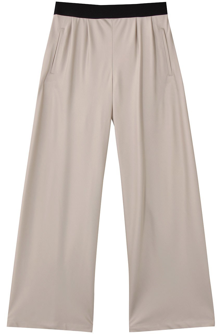 【エムフィル/M Fil】のウールサテン リラクシーイージートラウザーズ インテリア・キッズ・メンズ・レディースファッション・服の通販 founy(ファニー) 　ファッション　Fashion　レディースファッション　Fashion for Women　パンツ　Pants & Trousers　サテン　Satin, Glossy Fabric　デスク　Desk, Work Desk　ドレス　Dress, One-Piece　ワーク　Workwear, Utility Style　エレガント 上品　Elegant　ビジネス 仕事 通勤　Business / Work / Commuting　薄ベージュ|ID: prp329100004669652 ipo3291000000033762732