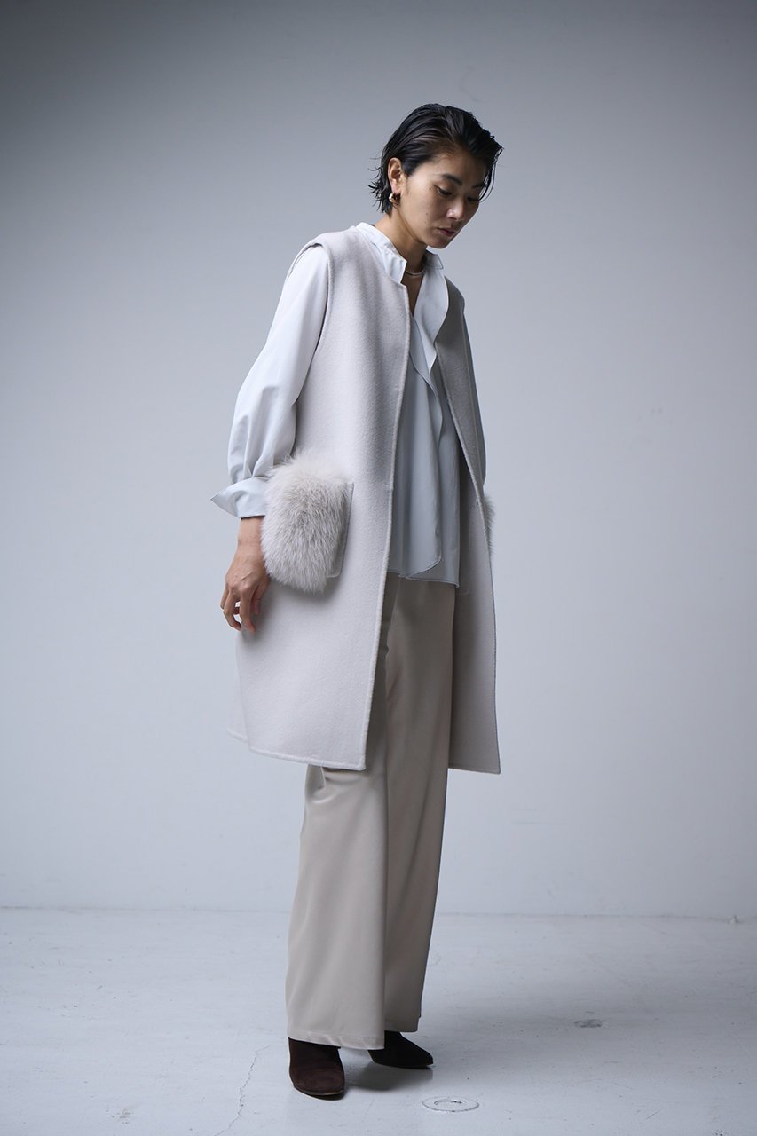 【エムフィル/M Fil】のウールサテン リラクシーイージートラウザーズ 人気、トレンドファッション・服の通販 founy(ファニー) 　ファッション　Fashion　レディースファッション　Fashion for Women　パンツ　Pants & Trousers　サテン　Satin, Glossy Fabric　デスク　Desk, Work Desk　ドレス　Dress, One-Piece　ワーク　Workwear, Utility Style　エレガント 上品　Elegant　ビジネス 仕事 通勤　Business / Work / Commuting　other-7|ID: prp329100004669652 ipo3291000000034057500