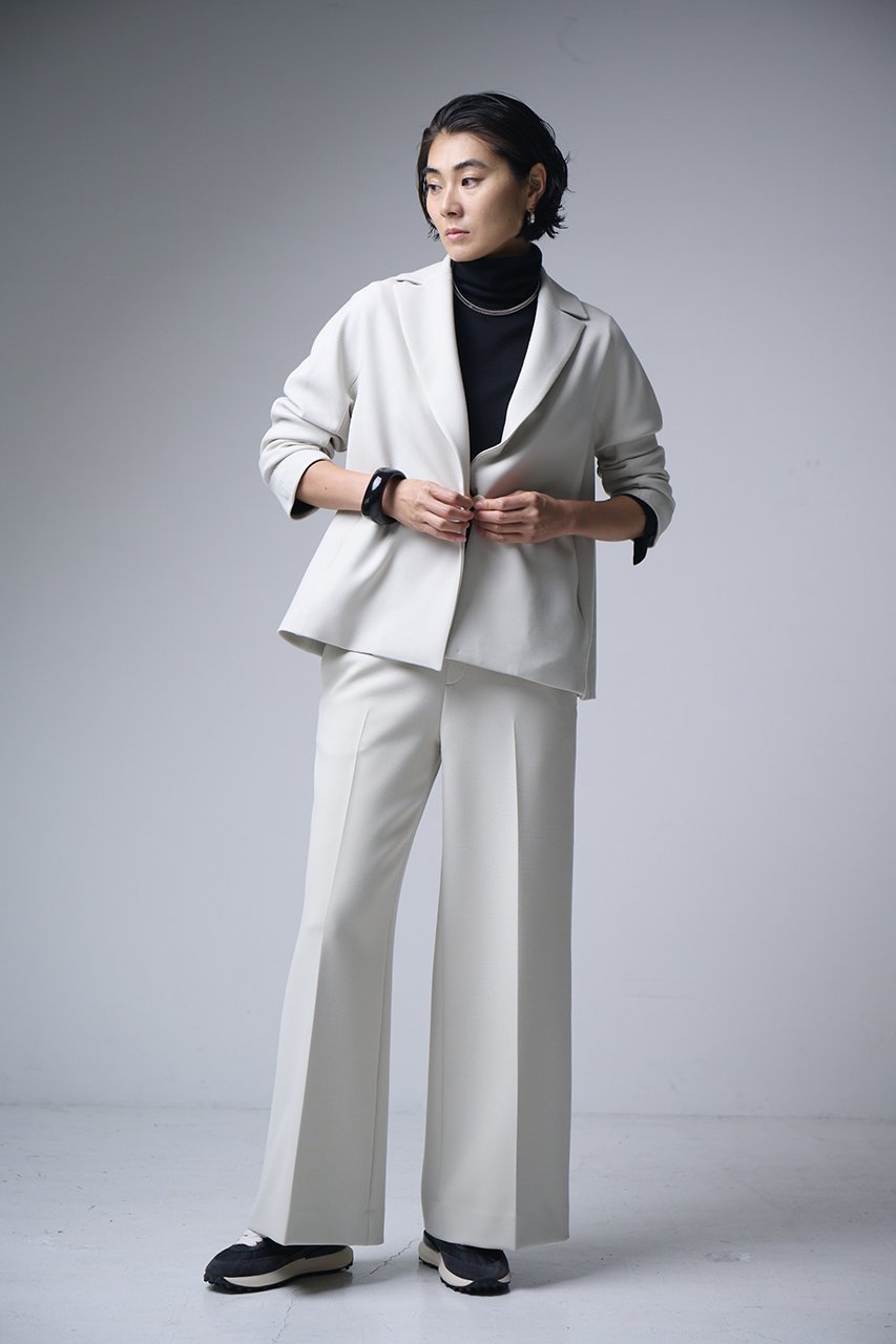 【エムフィル/M Fil】のポリエステル ウール ダブルクロス バギーイージートラウザーズ センタープレス入り 人気、トレンドファッション・服の通販 founy(ファニー) 　ファッション　Fashion　レディースファッション　Fashion for Women　パンツ　Pants & Trousers　センター　Center, Center Line　ダブル　Double, Double-Breasted　リュクス　Luxury, Elegant, High-End, Chic　リラックス　Relax, Relaxed Fit　エレガント 上品　Elegant　other-6|ID: prp329100004669655 ipo3291000000034057503