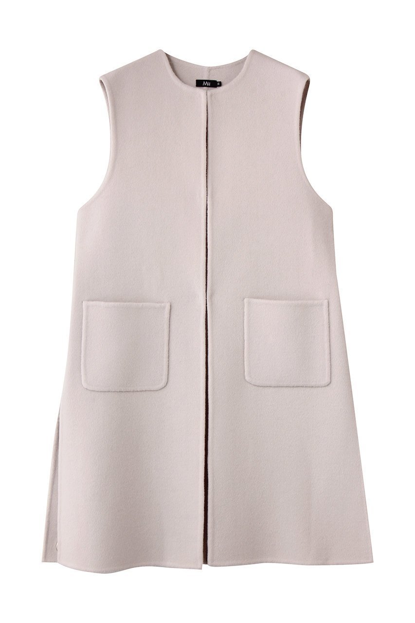 【エムフィル/M Fil】のWビーバー リバーロングジレ 人気、トレンドファッション・服の通販 founy(ファニー) 　ファッション　Fashion　レディースファッション　Fashion for Women　アウター　Coat / Outerwear Collection　レディースジャケット・軽アウター　Jackets　カットソー　Cut and Sewn Top　ジャケット　Jacket, Outerwear　ダブル　Double, Double-Breasted　ベスト　Vest, Waistcoat　エレガント 上品　Elegant　 other-1|ID: prp329100004669659 ipo3291000000036048218