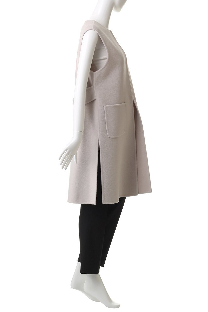 【エムフィル/M Fil】のWビーバー リバーロングジレ 人気、トレンドファッション・服の通販 founy(ファニー) 　ファッション　Fashion　レディースファッション　Fashion for Women　アウター　Coat / Outerwear Collection　レディースジャケット・軽アウター　Jackets　カットソー　Cut and Sewn Top　ジャケット　Jacket, Outerwear　ダブル　Double, Double-Breasted　ベスト　Vest, Waistcoat　エレガント 上品　Elegant　other-3|ID: prp329100004669659 ipo3291000000036048225