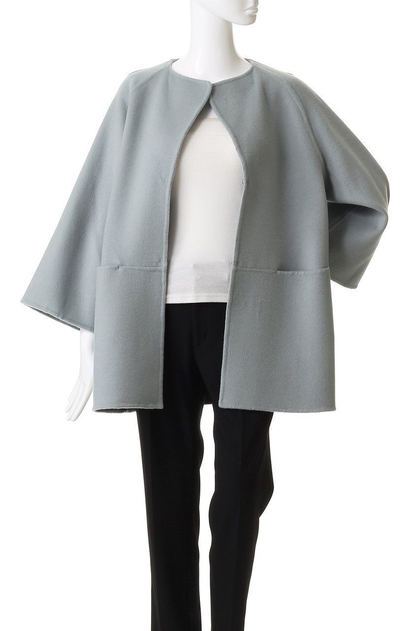 【エムフィル/M Fil】のWビーバー リバーコート 人気、トレンドファッション・服の通販 founy(ファニー) 　ファッション　Fashion　レディースファッション　Fashion for Women　アウター　Coat / Outerwear Collection　コート・ロングコート・ピーコート　Long Coats, Peacoats & More　なめらか　Smooth, Silky Texture　インナー　Innerwear　ショート　Short, Short Length　シンプル　Simple, Minimal　ダブル　Double, Double-Breasted　定番　Standard, Basic Item　新作・新入荷　New Arrivals / New In　other-7|ID: prp329100004669660 ipo3291000000033762794