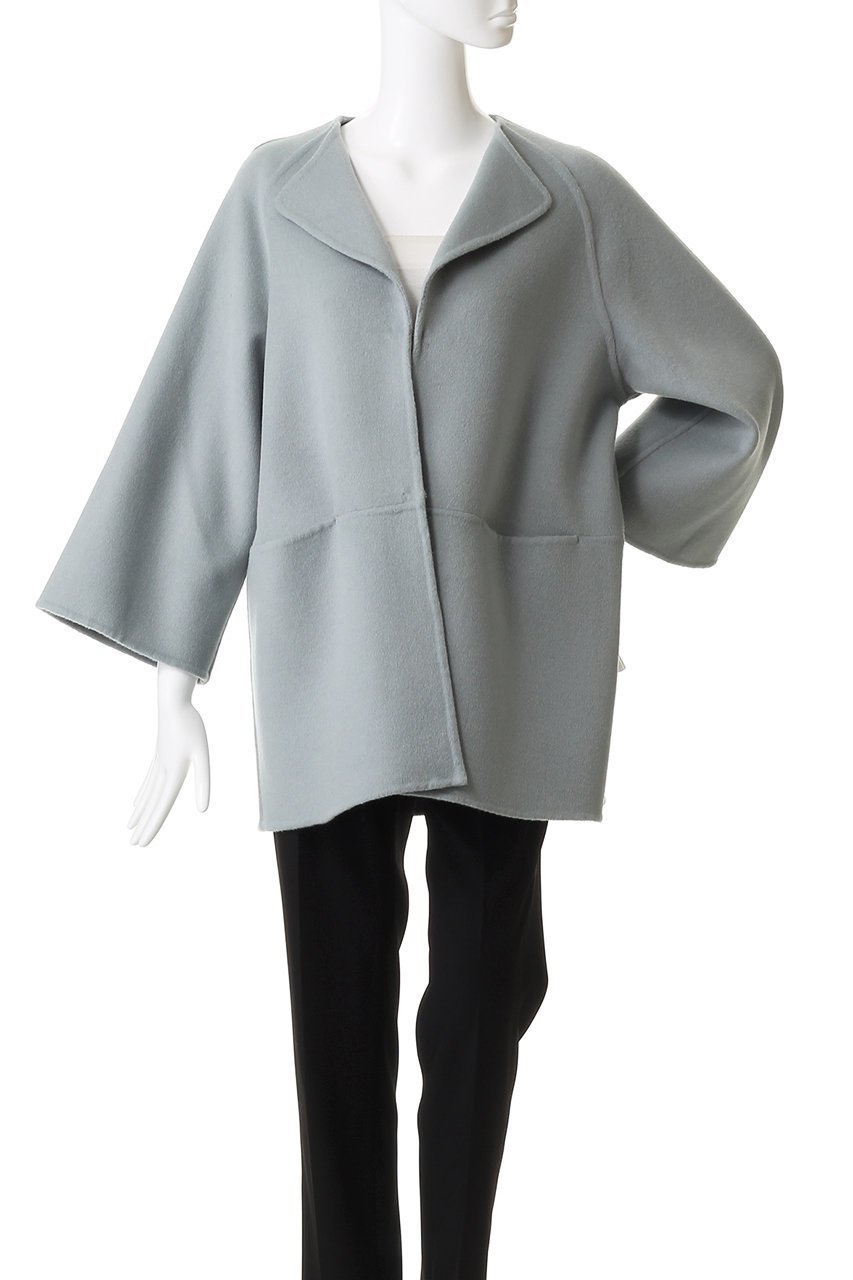 【エムフィル/M Fil】のWビーバー リバーコート 人気、トレンドファッション・服の通販 founy(ファニー) 　ファッション　Fashion　レディースファッション　Fashion for Women　アウター　Coat / Outerwear Collection　コート・ロングコート・ピーコート　Long Coats, Peacoats & More　なめらか　Smooth, Silky Texture　インナー　Innerwear　ショート　Short, Short Length　シンプル　Simple, Minimal　ダブル　Double, Double-Breasted　定番　Standard, Basic Item　other-2|ID: prp329100004669660 ipo3291000000036108948