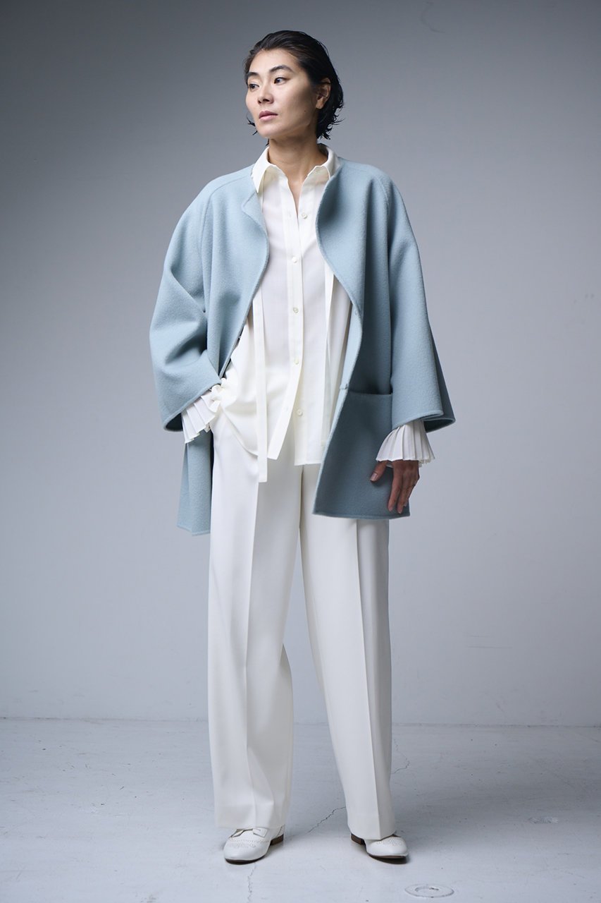 【エムフィル/M Fil】のWビーバー リバーコート 人気、トレンドファッション・服の通販 founy(ファニー) 　ファッション　Fashion　レディースファッション　Fashion for Women　アウター　Coat / Outerwear Collection　コート・ロングコート・ピーコート　Long Coats, Peacoats & More　なめらか　Smooth, Silky Texture　インナー　Innerwear　ショート　Short, Short Length　シンプル　Simple, Minimal　ダブル　Double, Double-Breasted　定番　Standard, Basic Item　other-8|ID: prp329100004669660 ipo3291000000036108954