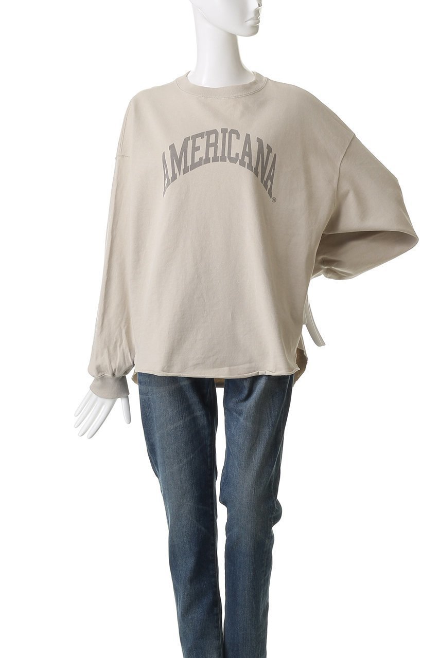 【アメリカーナ/Americana】のUSED加工ロングスリーブTシャツ 人気、トレンドファッション・服の通販 founy(ファニー) 　ファッション　Fashion　レディースファッション　Fashion for Women　トップス・カットソー　Cut & Sew Tops　シャツ・ブラウス・オフィスカジュアル　Elegant Blouses & Button-Ups　ロングTシャツ・Tシャツ　Longline T-Shirts & Tees　カットソー・ベーシックTシャツ　Cut-and-Sewn Tops / Stretch Tees & Basics　シンプル　Simple, Minimal　スリーブ　Sleeve, Long Sleeve / Short Sleeve　ダメージ　Distressed, Destroyed　リラックス　Relax, Relaxed Fit　ロング　Long, Long-Length　ワイド　Wide, Wide Fit　other-2|ID: prp329100004669664 ipo3291000000036108957