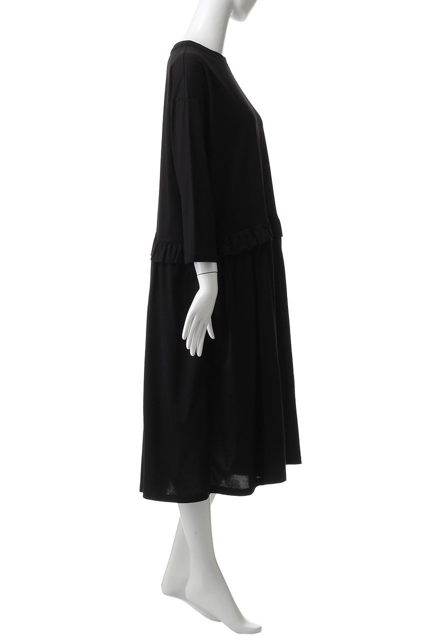 【ビリティス ディセッタン/Bilitis dix-sept ans】のリブネックジャージードレス 人気、トレンドファッション・服の通販 founy(ファニー) 　ファッション　Fashion　レディースファッション　Fashion for Women　ワンピース　Dresses　フォーマル・パーティードレス・結婚式用ドレス　Elegant & Casual Dresses　チュニック　Tunic Tops & Dresses　なめらか　Smooth, Silky Texture　シンプル　Simple, Minimal　チュニック　Tunic, Long Top　ドレス　Dress, One-Piece　パーティ　Party, Party Style　フリル　Frill, Ruffle　フレア　Flare, Flared　エレガント 上品　Elegant　新作・新入荷　New Arrivals / New In　other-3|ID: prp329100004669674 ipo3291000000033762876