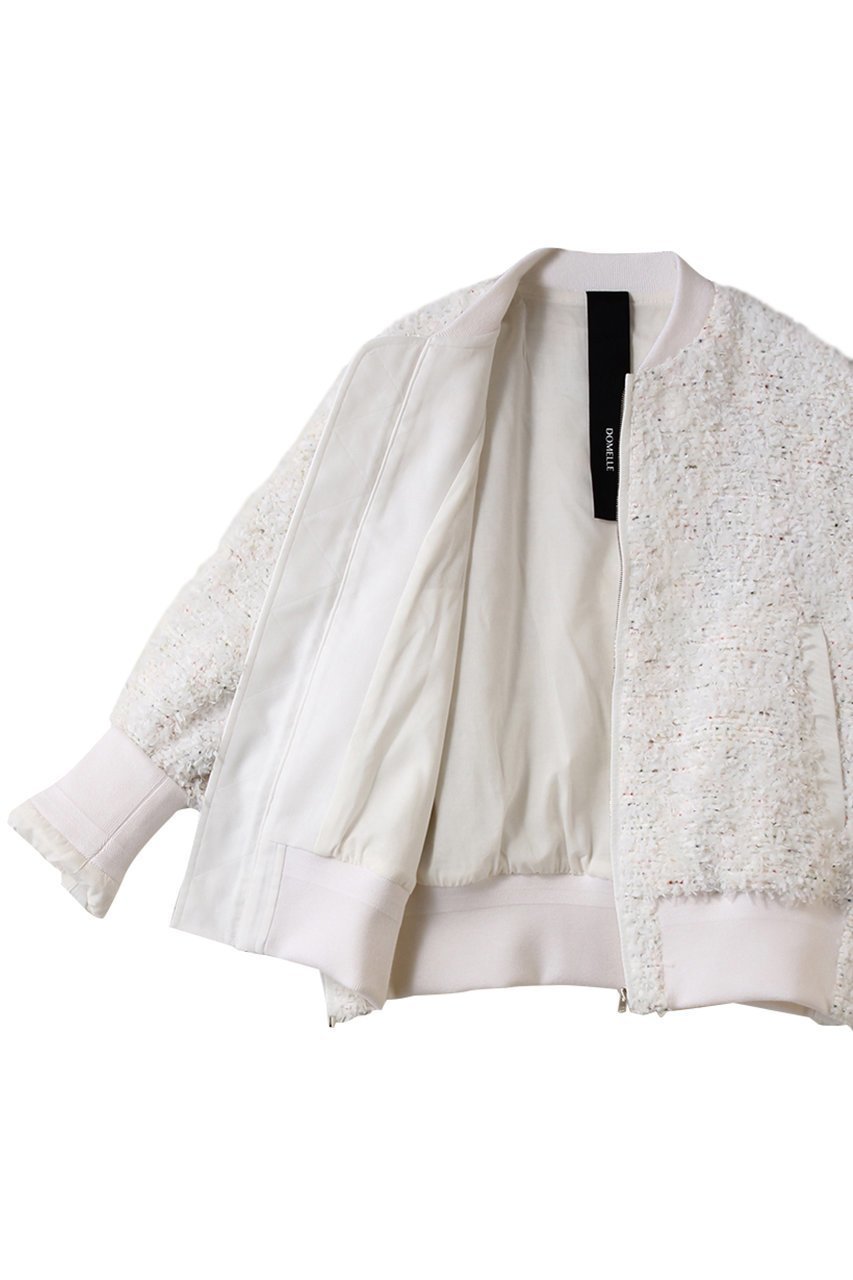 【ドメル/DOMELLE】のLINTON ツイード ブルゾン 人気、トレンドファッション・服の通販 founy(ファニー) 　ファッション　Fashion　レディースファッション　Fashion for Women　アウター　Coat / Outerwear Collection　レディースジャケット・軽アウター　Jackets　ブルゾンジャケット・スポーティアウター　Blouson Jackets　おすすめ　Recommended / Our Picks　エレガント 上品　Elegant　カラフル　Colorful Design　ジャケット　Jacket, Outerwear　スラックス　Slacks, Dress Pants　スリット　Slit, Slit Detail　タイトスカート　Pencil Skirt, Tight Skirt　ツイード　Twill, Twill Weave　デニム　Denim, Jeans Material　ブルゾン　Blouson, Bomber Jacket　other-7|ID: prp329100004669683 ipo3291000000035863915