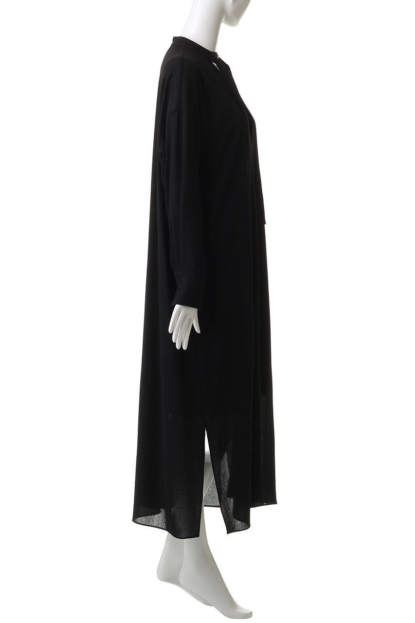 【ドメル/DOMELLE】のウール ボイル ドレス 人気、トレンドファッション・服の通販 founy(ファニー) 　ファッション　Fashion　レディースファッション　Fashion for Women　ワンピース　Dresses　フォーマル・パーティードレス・結婚式用ドレス　Elegant & Casual Dresses　チュニック　Tunic Tops & Dresses　アンダー　Underwear Essentials　エレガント 上品　Elegant　スタンド　Stand Collar, Upright Stand　ストレート　Straight, Straight Cut　スリット　Slit, Slit Detail　チュニック　Tunic, Long Top　ドレス　Dress, One-Piece　フロント　Front, Front Design　リゾート　Resort, Vacation Style　リボン　Ribbon, Bow　ロング　Long, Long-Length　other-3|ID: prp329100004669685 ipo3291000000036169374