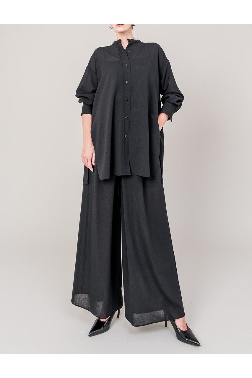 【ドメル/DOMELLE】のウール ボイル シャツ 人気、トレンドファッション・服の通販 founy(ファニー) 　ファッション　Fashion　レディースファッション　Fashion for Women　トップス・カットソー　Cut & Sew Tops　シャツ・ブラウス・オフィスカジュアル　Elegant Blouses & Button-Ups　おすすめ　Recommended / Our Picks　スリーブ　Sleeve, Long Sleeve / Short Sleeve　セットアップ　Set-Up, Coordinated Outfit　パッチ　Patch, Appliqué　ビッグ　Big, Oversized　ポケット　Pocket, Pocket Detail　ロング　Long, Long-Length　ワイド　Wide, Wide Fit　新作・新入荷　New Arrivals / New In　秋　Autumn　other-6|ID: prp329100004669687 ipo3291000000033762995