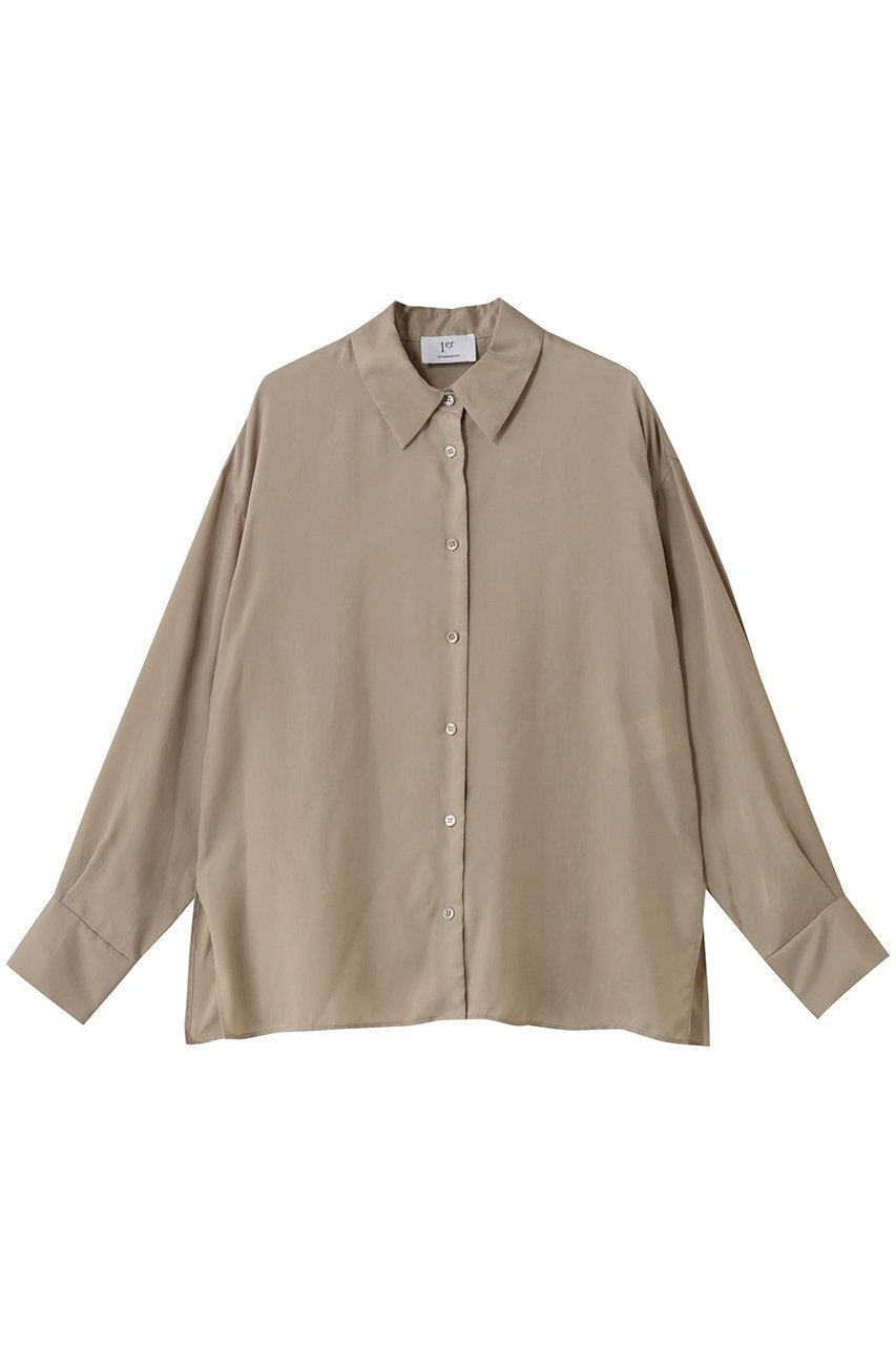 【プルミエ アロンディスモン/1er Arrondissement】のキュプラフィブリルシャツ 人気、トレンドファッション・服の通販 founy(ファニー) 　ファッション　Fashion　レディースファッション　Fashion for Women　トップス・カットソー　Cut & Sew Tops　シャツ・ブラウス・オフィスカジュアル　Elegant Blouses & Button-Ups　おすすめ　Recommended / Our Picks　とろみ　Fluid, Flowy Fabric　カシュクール　Wrap Design　キュプラ　Cupro, Eco Fabric　シンプル　Simple, Minimal　スリーブ　Sleeve, Long Sleeve / Short Sleeve　セットアップ　Set-Up, Coordinated Outfit　ロング　Long, Long-Length　人気　Popular, Best Seller　新作・新入荷　New Arrivals / New In　 other-1|ID: prp329100004669696 ipo3291000000033763060