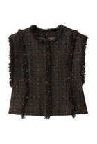 【ランバン オン ブルー/LANVIN en Bleu】のツイードプルオーバーベスト カーキ|ID: prp329100004669700 ipo3291000000035863933