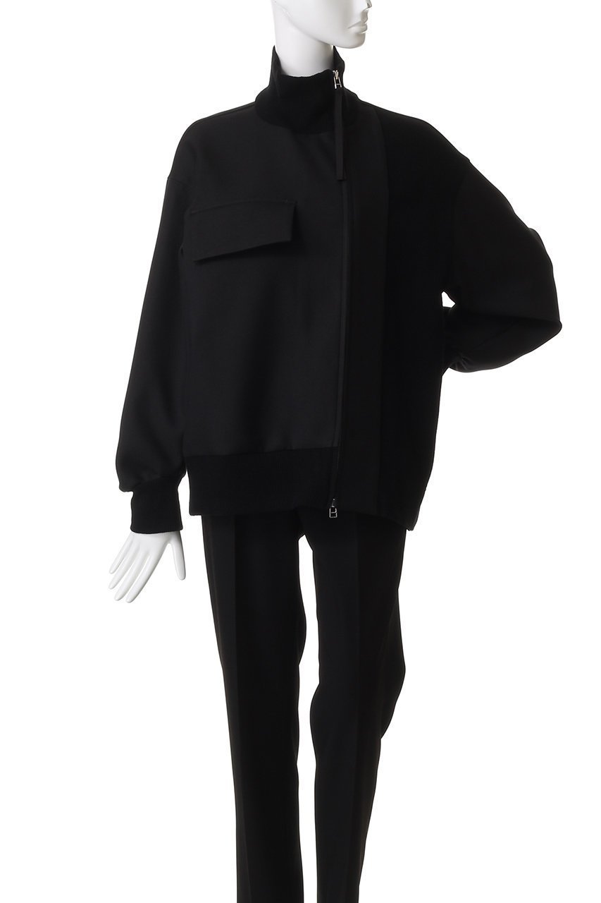 【ピアッカセッテ/ph7+】のリブスタンドカラージャケット 人気、トレンドファッション・服の通販 founy(ファニー) 　ファッション　Fashion　レディースファッション　Fashion for Women　アウター　Coat / Outerwear Collection　レディースジャケット・軽アウター　Jackets　おすすめ　Recommended / Our Picks　ジャケット　Jacket, Outerwear　スタンド　Stand Collar, Upright Stand　スラックス　Slacks, Dress Pants　デニム　Denim, Jeans Material　ドッキング　Docking, Mixed Material　フラップ　Flap, Flap Pocket　ポケット　Pocket, Pocket Detail　other-2|ID: prp329100004669702 ipo3291000000036109001