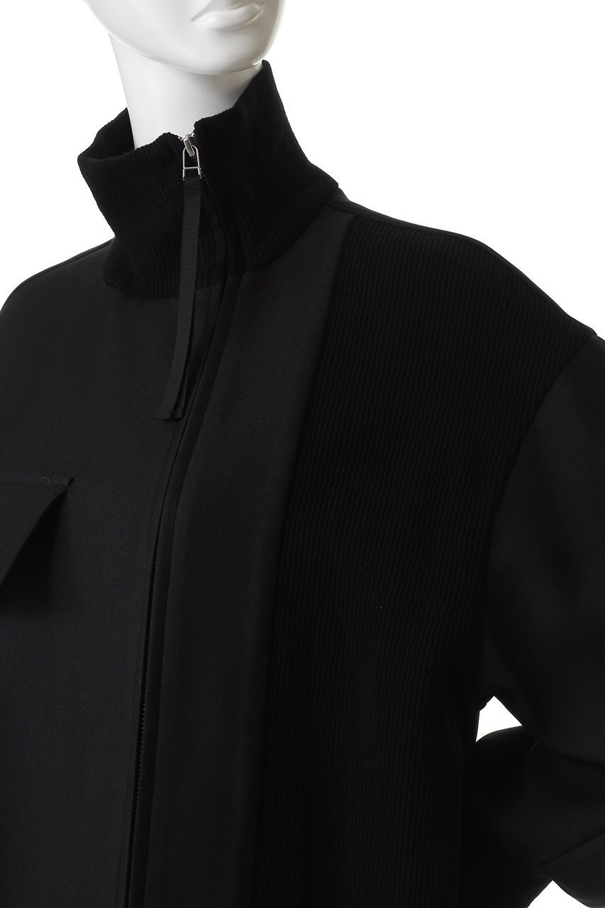 【ピアッカセッテ/ph7+】のリブスタンドカラージャケット 人気、トレンドファッション・服の通販 founy(ファニー) 　ファッション　Fashion　レディースファッション　Fashion for Women　アウター　Coat / Outerwear Collection　レディースジャケット・軽アウター　Jackets　おすすめ　Recommended / Our Picks　ジャケット　Jacket, Outerwear　スタンド　Stand Collar, Upright Stand　スラックス　Slacks, Dress Pants　デニム　Denim, Jeans Material　ドッキング　Docking, Mixed Material　フラップ　Flap, Flap Pocket　ポケット　Pocket, Pocket Detail　other-5|ID: prp329100004669702 ipo3291000000036109004