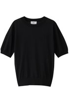 【プルミエ アロンディスモン/1er Arrondissement】のアセテートウールショートスリーブニット 人気、トレンドファッション・服の通販 founy(ファニー) ファッション Fashion レディースファッション Fashion for Women トップス・カットソー Cut & Sew Tops ニット Knit Tops & Sweaters カジュアルプルオーバー・ニットトップス Pullovers & Knit Tops / Casual Pullovers おすすめ Recommended / Our Picks カーディガン Cardigan, Knitwear コンパクト Compact, Small Size シアー Sheer, See-Through シンプル Simple, Minimal セットアップ Set-Up, Coordinated Outfit ベーシック Basic, Essential 半袖 Short Sleeve, Half Sleeve 新作・新入荷 New Arrivals / New In thumbnail ブラック|ID: prp329100004669704 ipo3291000000033763128