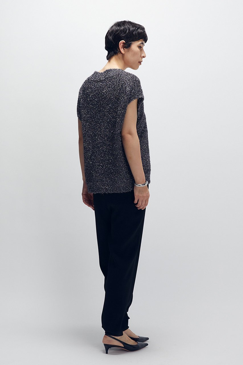 【プルミエ アロンディスモン/1er Arrondissement】のラメモールニットジレ 人気、トレンドファッション・服の通販 founy(ファニー) 　ファッション　Fashion　レディースファッション　Fashion for Women　アウター　Coat / Outerwear Collection　レディースジャケット・軽アウター　Jackets　ショルダー　Shoulder, Shoulder Strap　ジャケット　Jacket, Outerwear　ハイネック　High Neck, Mock Neck　ベスト　Vest, Waistcoat　エレガント 上品　Elegant　other-7|ID: prp329100004669706 ipo3291000000033927474