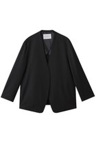 【ミディウミソリッド/MIDIUMISOLID】のノーカラージャケット black|ID: prp329100004669710 ipo3291000000036675534