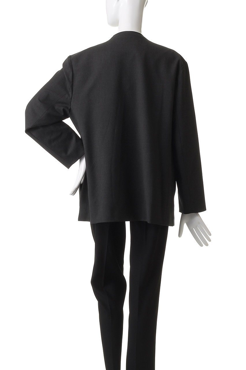 【ミディウミソリッド/MIDIUMISOLID】のノーカラージャケット 人気、トレンドファッション・服の通販 founy(ファニー) 　ファッション　Fashion　レディースファッション　Fashion for Women　アウター　Coat / Outerwear Collection　レディースジャケット・軽アウター　Jackets　ノーカラージャケット / シンプル上品コーデ　Collarless Jackets　ウォッシャブル　Machine Washable　ジャケット　Jacket, Outerwear　ストレッチ　Stretch, Stretchy Fabric　ツイル　Twist, Twisted Detail　ドレープ　Drape, Draping Fabric　ベーシック　Basic, Essential　エレガント 上品　Elegant　other-4|ID: prp329100004669710 ipo3291000000036959870