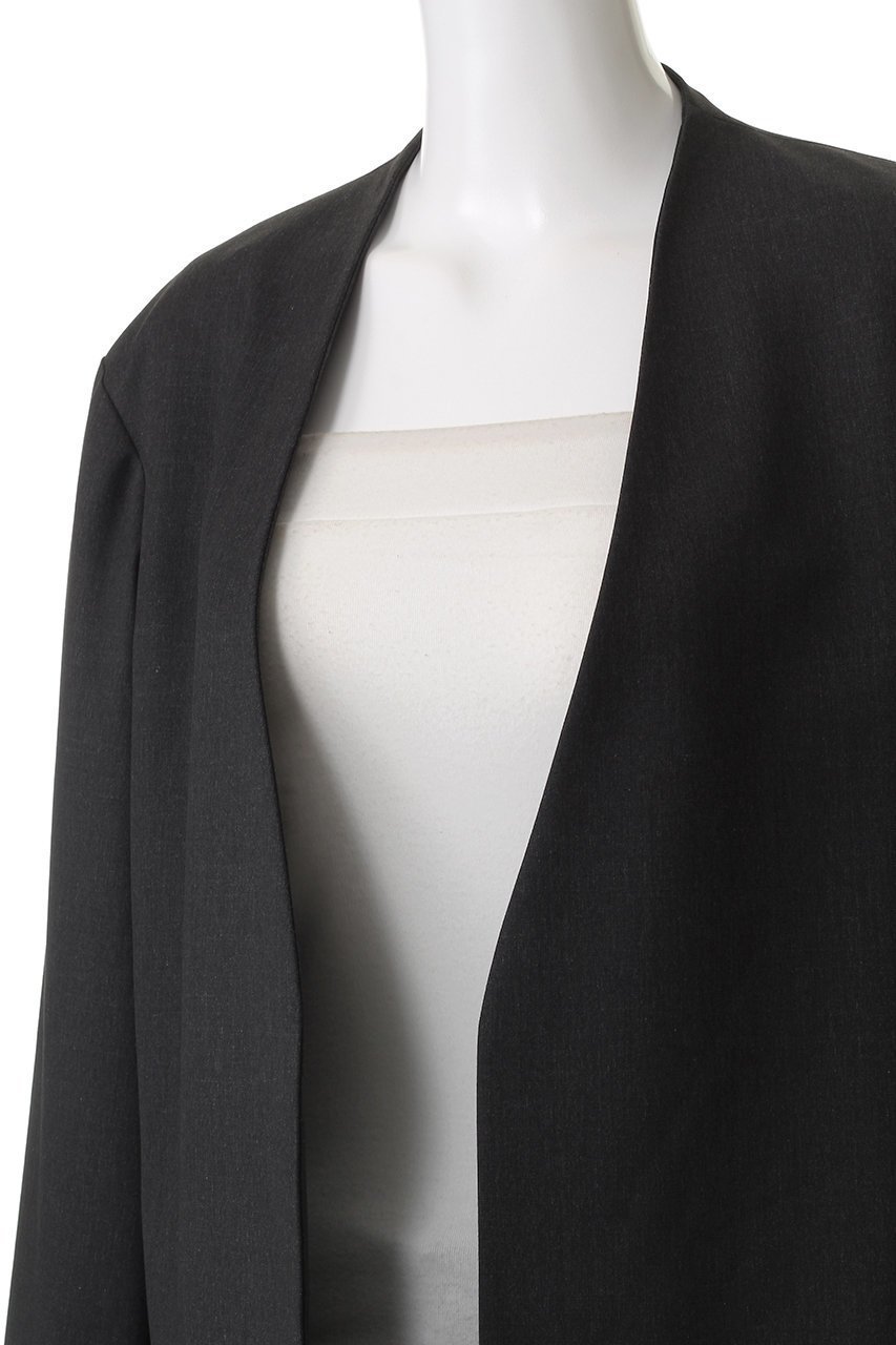 【ミディウミソリッド/MIDIUMISOLID】のノーカラージャケット 人気、トレンドファッション・服の通販 founy(ファニー) 　ファッション　Fashion　レディースファッション　Fashion for Women　アウター　Coat / Outerwear Collection　レディースジャケット・軽アウター　Jackets　ノーカラージャケット / シンプル上品コーデ　Collarless Jackets　ウォッシャブル　Machine Washable　ジャケット　Jacket, Outerwear　ストレッチ　Stretch, Stretchy Fabric　ツイル　Twist, Twisted Detail　ドレープ　Drape, Draping Fabric　ベーシック　Basic, Essential　エレガント 上品　Elegant　other-5|ID: prp329100004669710 ipo3291000000036959871