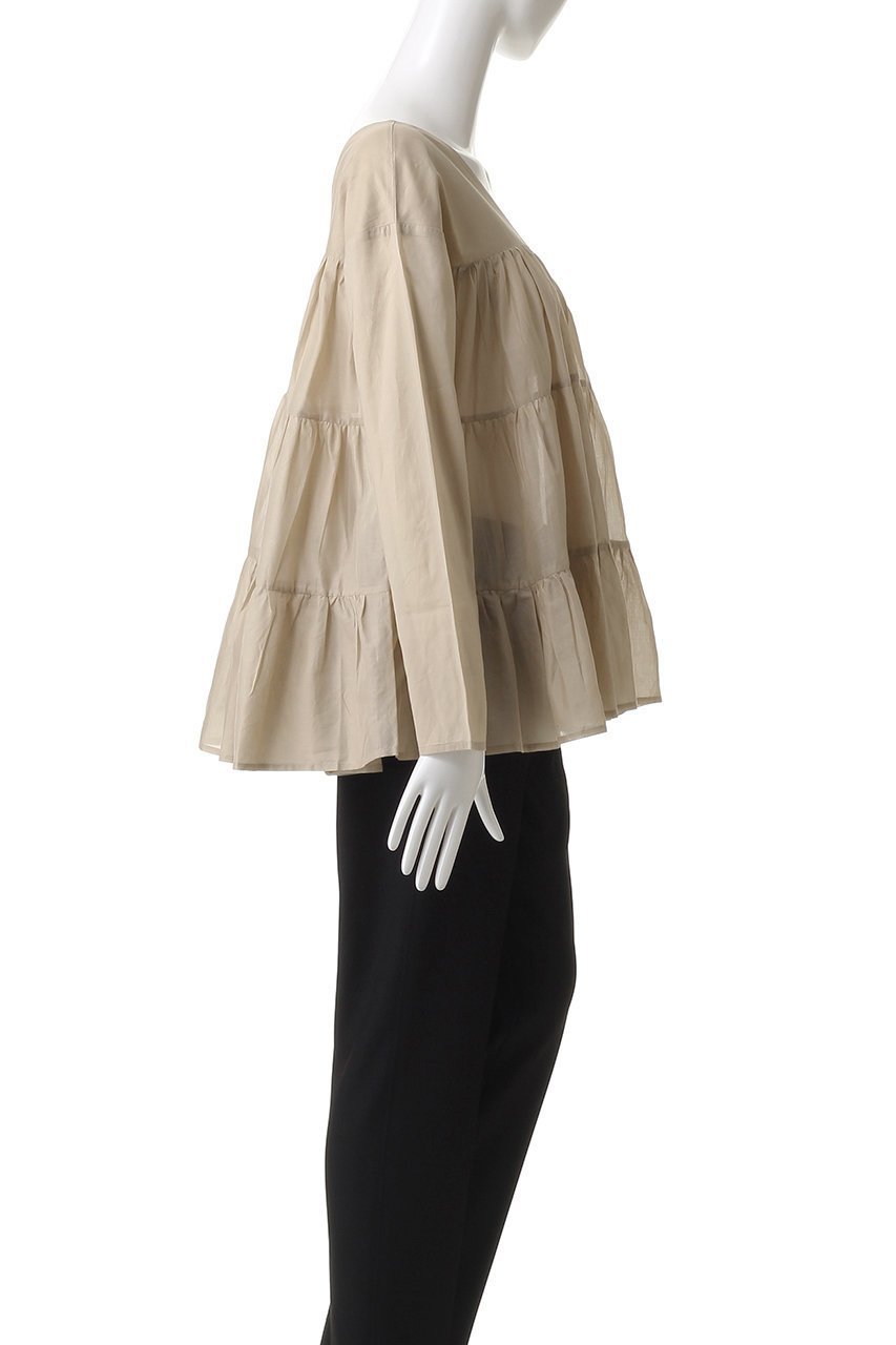【マーレット/MERLETTE】の【日本限定】SIDONIA Vネックティアードブラウス 人気、トレンドファッション・服の通販 founy(ファニー) 　ファッション　Fashion　レディースファッション　Fashion for Women　トップス・カットソー　Cut & Sew Tops　シャツ・ブラウス・オフィスカジュアル　Elegant Blouses & Button-Ups　Vネックトップス　V-Neck Tops / V-Cut Neckline Shirts　エレガント 上品　Elegant　スリーブ　Sleeve, Long Sleeve / Short Sleeve　ティアード　Tiered, Tiered Style　ロング　Long, Long-Length　新作・新入荷　New Arrivals / New In　other-3|ID: prp329100004669711 ipo3291000000033763192