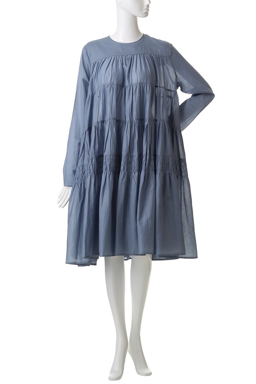 【マーレット/MERLETTE】のSOLIMAN MIDI ティアードミディドレス 人気、トレンドファッション・服の通販 founy(ファニー) 　ファッション　Fashion　レディースファッション　Fashion for Women　ワンピース　Dresses　フォーマル・パーティードレス・結婚式用ドレス　Elegant & Casual Dresses　チュニック　Tunic Tops & Dresses　サンダル　Sandals, Summer Shoes　スモッキング　Smocking, Gathered Stitching　チュニック　Tunic, Long Top　ティアード　Tiered, Tiered Style　ドレス　Dress, One-Piece　人気　Popular, Best Seller　新作・新入荷　New Arrivals / New In　other-2|ID: prp329100004669712 ipo3291000000033763207