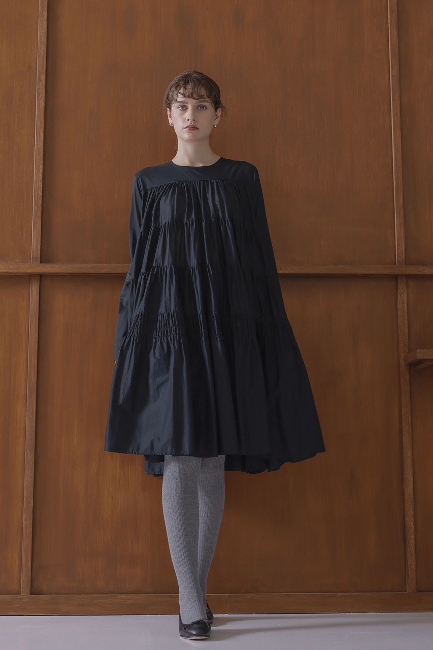 【マーレット/MERLETTE】のSOLIMAN MIDI ティアードミディドレス 人気、トレンドファッション・服の通販 founy(ファニー) 　ファッション　Fashion　レディースファッション　Fashion for Women　ワンピース　Dresses　フォーマル・パーティードレス・結婚式用ドレス　Elegant & Casual Dresses　チュニック　Tunic Tops & Dresses　サンダル　Sandals, Summer Shoes　スモッキング　Smocking, Gathered Stitching　チュニック　Tunic, Long Top　ティアード　Tiered, Tiered Style　ドレス　Dress, One-Piece　人気　Popular, Best Seller　新作・新入荷　New Arrivals / New In　other-6|ID: prp329100004669712 ipo3291000000033763213