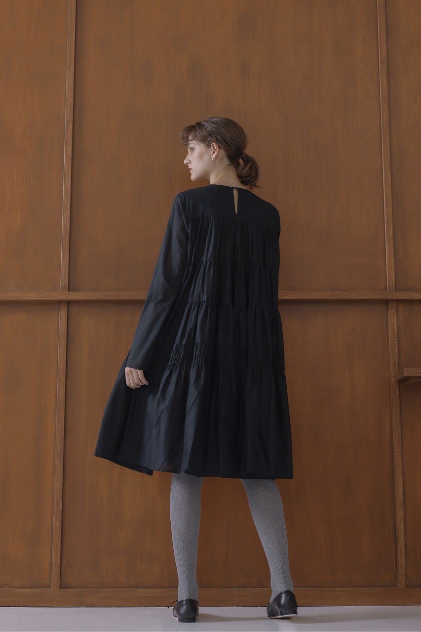 【マーレット/MERLETTE】のSOLIMAN MIDI ティアードミディドレス 人気、トレンドファッション・服の通販 founy(ファニー) 　ファッション　Fashion　レディースファッション　Fashion for Women　ワンピース　Dresses　フォーマル・パーティードレス・結婚式用ドレス　Elegant & Casual Dresses　チュニック　Tunic Tops & Dresses　サンダル　Sandals, Summer Shoes　スモッキング　Smocking, Gathered Stitching　チュニック　Tunic, Long Top　ティアード　Tiered, Tiered Style　ドレス　Dress, One-Piece　人気　Popular, Best Seller　新作・新入荷　New Arrivals / New In　other-8|ID: prp329100004669712 ipo3291000000033763217