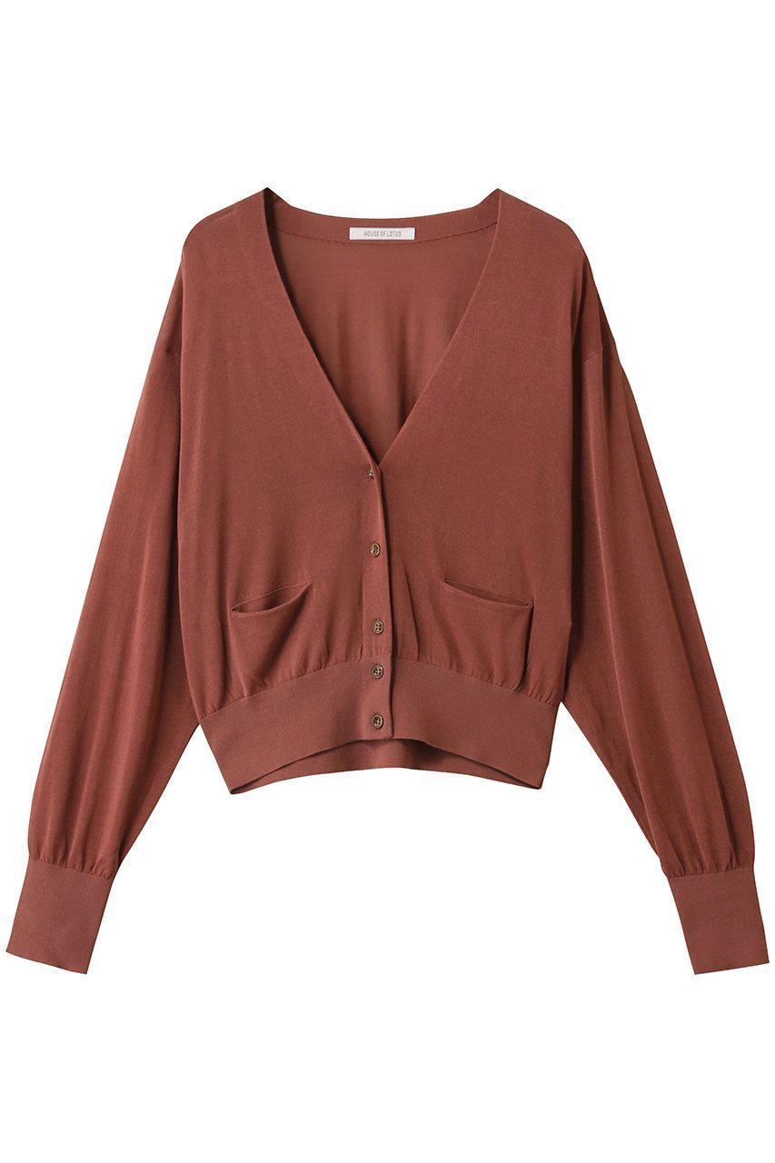 【ハウス オブ ロータス/HOUSE OF LOTUS】のコットンナイロンカーディガン インテリア・キッズ・メンズ・レディースファッション・服の通販 founy(ファニー) 　ファッション　Fashion　レディースファッション　Fashion for Women　トップス・カットソー　Cut & Sew Tops　ニット　Knit Tops & Sweaters　カーディガン・羽織り　Layered Style Cardigans　カーディガン　Cardigan, Knitwear　ボトム　Bottoms, Lower Wear　吸水　Absorbent, Quick-Dry　新作・新入荷　New Arrivals / New In　キャメル|ID: prp329100004669714 ipo3291000000033763223