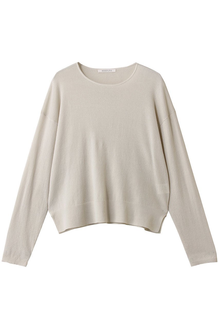 【ハウス オブ ロータス/HOUSE OF LOTUS】のコットンナイロンプルオーバー インテリア・キッズ・メンズ・レディースファッション・服の通販 founy(ファニー) 　ファッション　Fashion　レディースファッション　Fashion for Women　トップス・カットソー　Cut & Sew Tops　ニット　Knit Tops & Sweaters　カジュアルプルオーバー・ニットトップス　Pullovers & Knit Tops / Casual Pullovers　吸水　Absorbent, Quick-Dry　新作・新入荷　New Arrivals / New In　オフホワイト|ID: prp329100004669716 ipo3291000000033763238