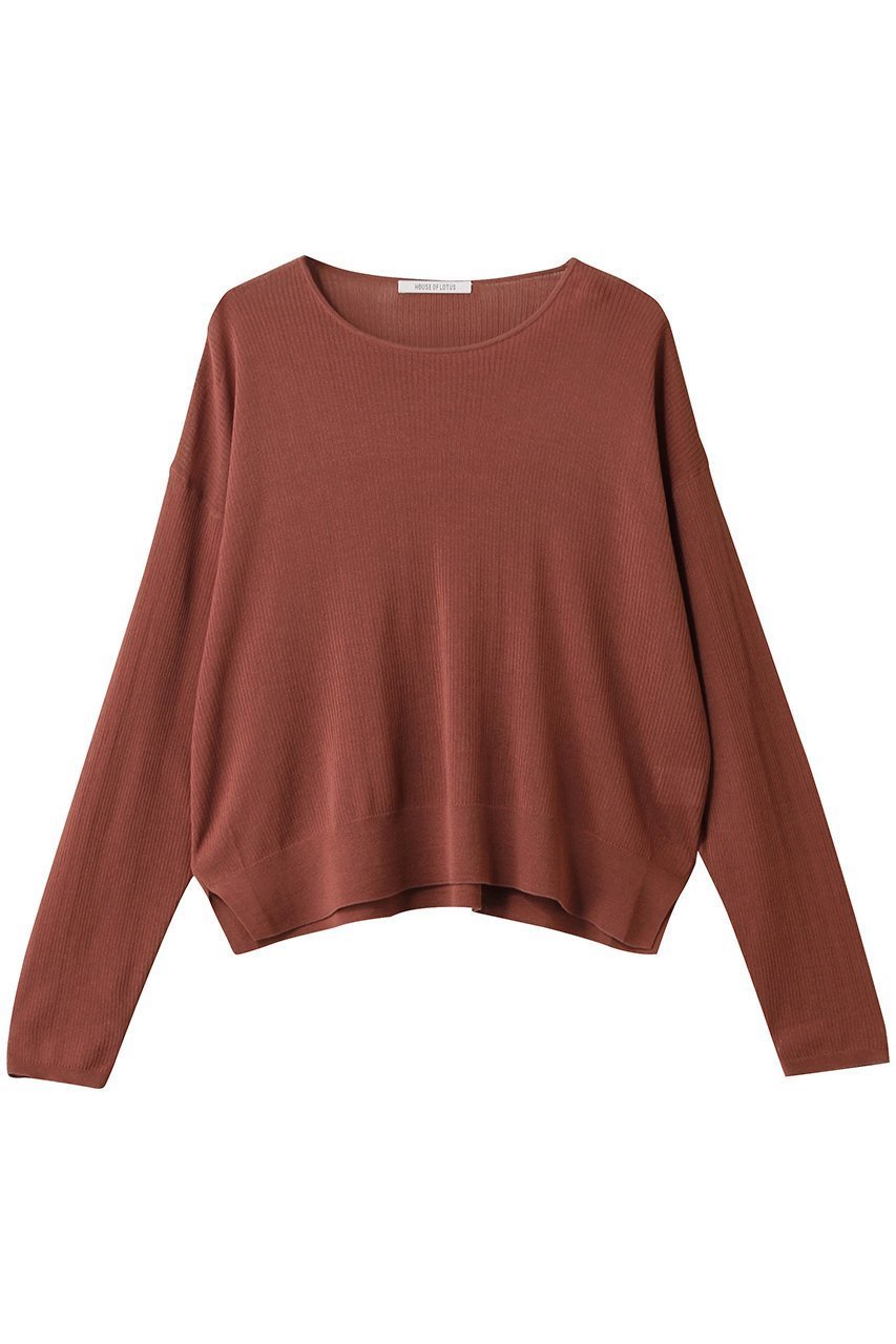【ハウス オブ ロータス/HOUSE OF LOTUS】のコットンナイロンプルオーバー インテリア・キッズ・メンズ・レディースファッション・服の通販 founy(ファニー) 　ファッション　Fashion　レディースファッション　Fashion for Women　トップス・カットソー　Cut & Sew Tops　ニット　Knit Tops & Sweaters　カジュアルプルオーバー・ニットトップス　Pullovers & Knit Tops / Casual Pullovers　吸水　Absorbent, Quick-Dry　新作・新入荷　New Arrivals / New In　キャメル|ID: prp329100004669716 ipo3291000000033763240