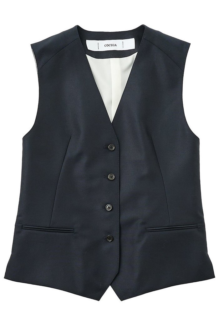 【ザ ストア バイ シー/THE STORE by C】の【COCUCA】ノースリーブベスト インテリア・キッズ・メンズ・レディースファッション・服の通販 founy(ファニー) https://founy.com/ ファッション Fashion レディースファッション Fashion for Women アウター Coat / Outerwear Collection レディースジャケット・軽アウター Jackets おすすめ Recommended / Our Picks インナー Innerwear ジャケット Jacket, Outerwear ドレープ Drape, Draping Fabric ノースリーブ Sleeveless, No-Sleeve バランス Balance, Style Balance ベスト Vest, Waistcoat ベーシック Basic, Essential 別注 Limited Edition, Custom Order |ID: prp329100004669722 ipo3291000000035826737