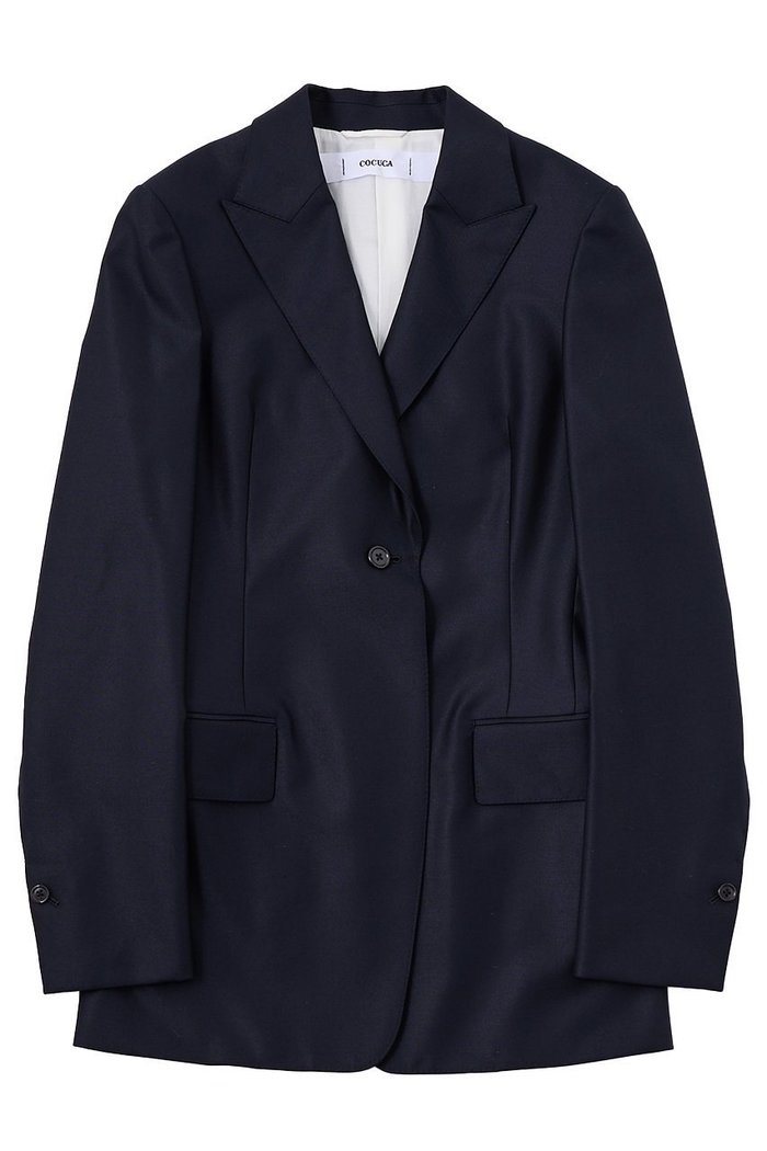 【ザ ストア バイ シー/THE STORE by C】の【COCUCA】ピークドマスキュリンジャケット インテリア・キッズ・メンズ・レディースファッション・服の通販 founy(ファニー) https://founy.com/ ファッション Fashion レディースファッション Fashion for Women アウター Coat / Outerwear Collection レディースジャケット・軽アウター Jackets おすすめ Recommended / Our Picks シェイプ Shape, Slim Fit ジャケット Jacket, Outerwear デニム Denim, Jeans Material ドレープ Drape, Draping Fabric ベスト Vest, Waistcoat 別注 Limited Edition, Custom Order |ID: prp329100004669724 ipo3291000000036109027