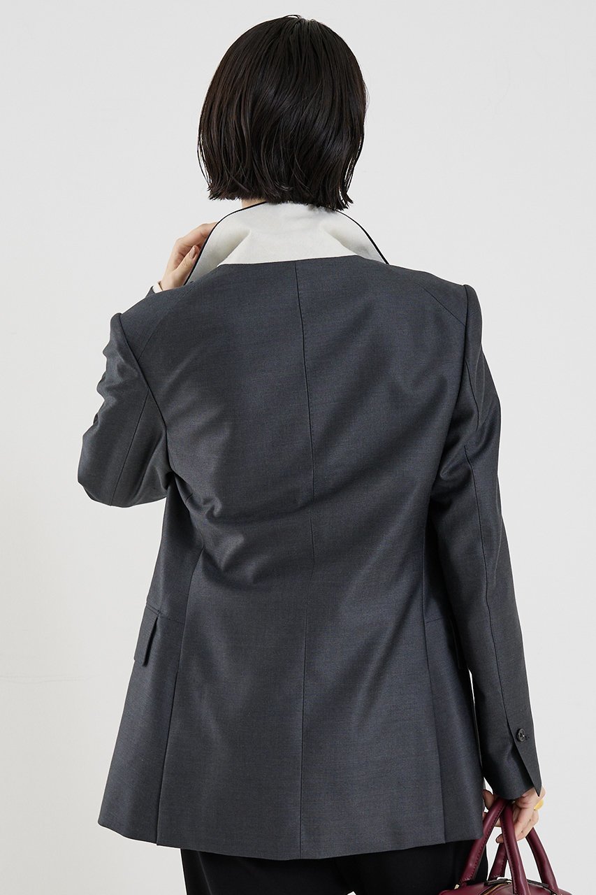 【ザ ストア バイ シー/THE STORE by C】の【COCUCA】ピークドマスキュリンジャケット 人気、トレンドファッション・服の通販 founy(ファニー) 　ファッション　Fashion　レディースファッション　Fashion for Women　アウター　Coat / Outerwear Collection　レディースジャケット・軽アウター　Jackets　おすすめ　Recommended / Our Picks　シェイプ　Shape, Slim Fit　ジャケット　Jacket, Outerwear　デニム　Denim, Jeans Material　ドレープ　Drape, Draping Fabric　ベスト　Vest, Waistcoat　再入荷　Restock / Back in Stock　別注　Limited Edition, Custom Order　other-3|ID: prp329100004669724 ipo3291000000036555897