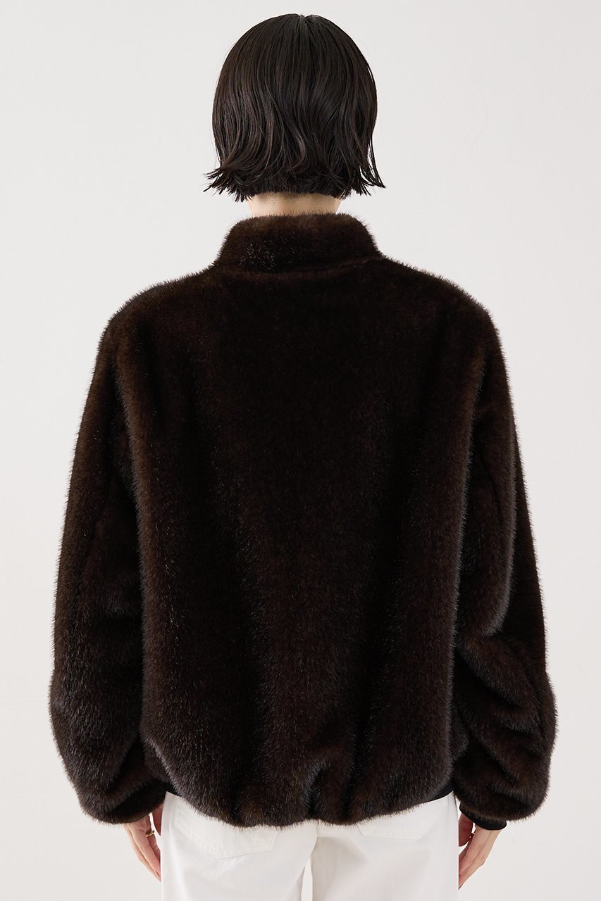 【ザ ストア バイ シー/THE STORE by C】の【COCUCA】フェイクファーブルゾン 人気、トレンドファッション・服の通販 founy(ファニー) 　ファッション　Fashion　レディースファッション　Fashion for Women　アウター　Coat / Outerwear Collection　レディースジャケット・軽アウター　Jackets　ブルゾンジャケット・スポーティアウター　Blouson Jackets　2025年　2025　2025-2026秋冬・A/W　Autumn/Winter 2025–26 AW25–26　なめらか　Smooth, Silky Texture　サテン　Satin, Glossy Fabric　ジャケット　Jacket, Outerwear　バランス　Balance, Style Balance　フランス　France, French　ブルゾン　Blouson, Bomber Jacket　ラグジュアリー　Luxury, Elegant　冬　Winter / This Winter　A/W・秋冬　Autumn/Winter　other-6|ID: prp329100004669730 ipo3291000000033763365