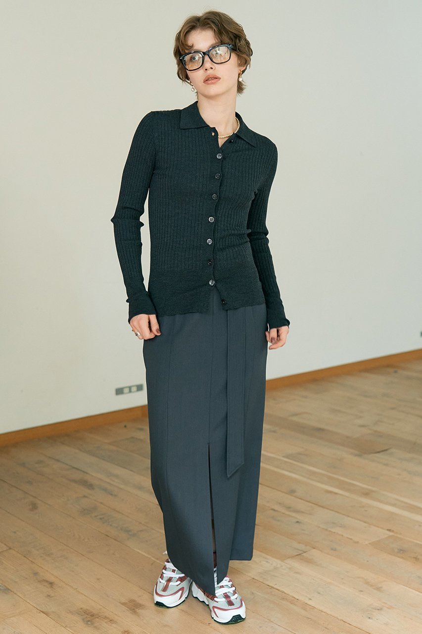 【デザイン ワークス/DESIGN WORKS】のウールリブポロカーディガン 人気、トレンドファッション・服の通販 founy(ファニー) 　ファッション　Fashion　レディースファッション　Fashion for Women　トップス・カットソー　Cut & Sew Tops　ニット　Knit Tops & Sweaters　カーディガン・羽織り　Layered Style Cardigans　カジュアルプルオーバー・ニットトップス　Pullovers & Knit Tops / Casual Pullovers　おすすめ　Recommended / Our Picks　なめらか　Smooth, Silky Texture　インナー　Innerwear　カーディガン　Cardigan, Knitwear　コンパクト　Compact, Small Size　ジャケット　Jacket, Outerwear　バランス　Balance, Style Balance　フィット　Fit, Slim Fit　エレガント 上品　Elegant　新作・新入荷　New Arrivals / New In　other-5|ID: prp329100004669744 ipo3291000000033763458