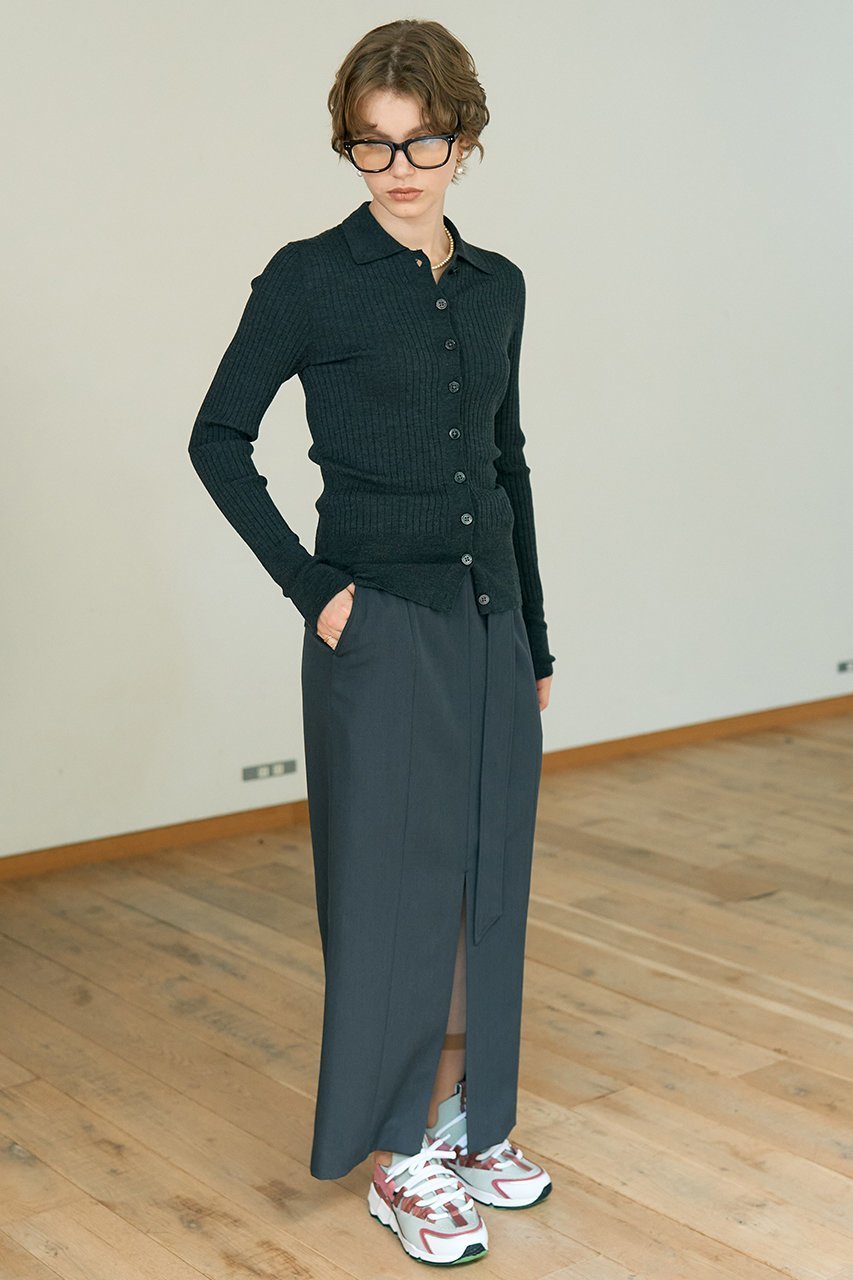 【デザイン ワークス/DESIGN WORKS】のウールリブポロカーディガン 人気、トレンドファッション・服の通販 founy(ファニー) 　ファッション　Fashion　レディースファッション　Fashion for Women　トップス・カットソー　Cut & Sew Tops　ニット　Knit Tops & Sweaters　カーディガン・羽織り　Layered Style Cardigans　カジュアルプルオーバー・ニットトップス　Pullovers & Knit Tops / Casual Pullovers　おすすめ　Recommended / Our Picks　なめらか　Smooth, Silky Texture　インナー　Innerwear　カーディガン　Cardigan, Knitwear　コンパクト　Compact, Small Size　ジャケット　Jacket, Outerwear　バランス　Balance, Style Balance　フィット　Fit, Slim Fit　エレガント 上品　Elegant　新作・新入荷　New Arrivals / New In　other-6|ID: prp329100004669744 ipo3291000000033763459