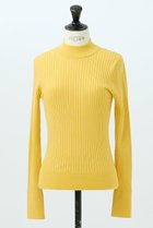 【デザイン ワークス/DESIGN WORKS】のウールバックボタンハイネックニット イエロー|ID:prp329100004669746