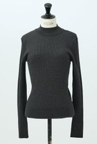 【デザイン ワークス/DESIGN WORKS】のウールバックボタンハイネックニット チャコールグレー|ID:prp329100004669746