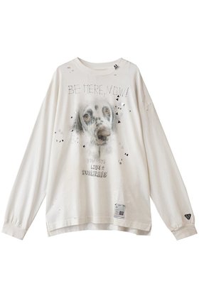 【メゾン ミハラヤスヒロ/Maison MIHARA YASUHIRO / MEN】の【MEN】EMBELLISHED ディストレスト ロング スリーブ Tシャツ 人気、トレンドファッション・服の通販 founy(ファニー) ファッション Fashion メンズファッション Fashion for Men トップス・カットソー Cut & Sew Tops メンズシャツ Shirts ストーン Stone, Gem-Like スリーブ Sleeve, Long Sleeve / Short Sleeve ダメージ Distressed, Destroyed バランス Balance, Style Balance リラックス Relax, Relaxed Fit ロング Long, Long-Length 新作・新入荷 New Arrivals / New In |ID:prp329100004669748