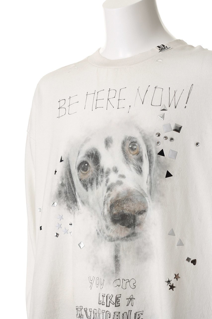 【メゾン ミハラヤスヒロ/Maison MIHARA YASUHIRO / MEN】の【MEN】EMBELLISHED ディストレスト ロング スリーブ Tシャツ 人気、トレンドファッション・服の通販 founy(ファニー) 　ファッション　Fashion　メンズファッション　Fashion for Men　トップス・カットソー　Cut & Sew Tops　メンズシャツ　Shirts　ストーン　Stone, Gem-Like　スリーブ　Sleeve, Long Sleeve / Short Sleeve　ダメージ　Distressed, Destroyed　バランス　Balance, Style Balance　リラックス　Relax, Relaxed Fit　ロング　Long, Long-Length　新作・新入荷　New Arrivals / New In　other-5|ID: prp329100004669748 ipo3291000000033763490
