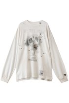 【メゾン ミハラヤスヒロ/Maison MIHARA YASUHIRO / MEN】の【MEN】EMBELLISHED ディストレスト ロング スリーブ Tシャツ ホワイト|ID: prp329100004669748 ipo3291000000035869120