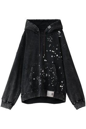 【メゾン ミハラヤスヒロ/Maison MIHARA YASUHIRO / MEN】の【MEN】EMBELLISHED ブリーチド フーディー 人気、トレンドファッション・服の通販 founy(ファニー) ファッション Fashion メンズファッション Fashion for Men トップス・カットソー Cut & Sew Tops パーカー・フーディー / カジュアルコーデ Hoodies & Parkas メンズシャツ Shirts ストーン Stone, Gem-Like ダメージ Distressed, Destroyed ブリーチ Bleach, Washed Finish |ID:prp329100004669749