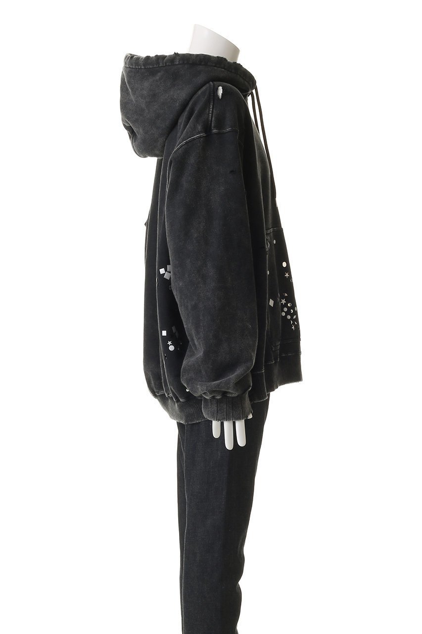 【メゾン ミハラヤスヒロ/Maison MIHARA YASUHIRO / MEN】の【MEN】EMBELLISHED ブリーチド フーディー 人気、トレンドファッション・服の通販 founy(ファニー) 　ファッション　Fashion　メンズファッション　Fashion for Men　トップス・カットソー　Cut & Sew Tops　パーカー・フーディー / カジュアルコーデ　Hoodies & Parkas　メンズシャツ　Shirts　ストーン　Stone, Gem-Like　ダメージ　Distressed, Destroyed　ブリーチ　Bleach, Washed Finish　other-3|ID: prp329100004669749 ipo3291000000036134306