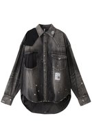 【メゾン ミハラヤスヒロ/Maison MIHARA YASUHIRO / MEN】の【MEN】DENIM シャツ 人気、トレンドファッション・服の通販 founy(ファニー) ファッション Fashion メンズファッション Fashion for Men スリーブ Sleeve, Long Sleeve / Short Sleeve ダメージ Distressed, Destroyed デニム Denim, Jeans Material ポケット Pocket, Pocket Detail ロング Long, Long-Length 新作・新入荷 New Arrivals / New In |ID:prp329100004669752