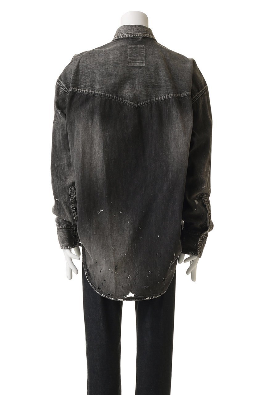 【メゾン ミハラヤスヒロ/Maison MIHARA YASUHIRO / MEN】の【MEN】DENIM シャツ 人気、トレンドファッション・服の通販 founy(ファニー) 　ファッション　Fashion　メンズファッション　Fashion for Men　スリーブ　Sleeve, Long Sleeve / Short Sleeve　ダメージ　Distressed, Destroyed　デニム　Denim, Jeans Material　ポケット　Pocket, Pocket Detail　ロング　Long, Long-Length　新作・新入荷　New Arrivals / New In　other-4|ID: prp329100004669752 ipo3291000000033763516