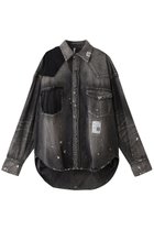 【メゾン ミハラヤスヒロ/Maison MIHARA YASUHIRO / MEN】の【MEN】DENIM シャツ ブラック|ID: prp329100004669752 ipo3291000000036048380