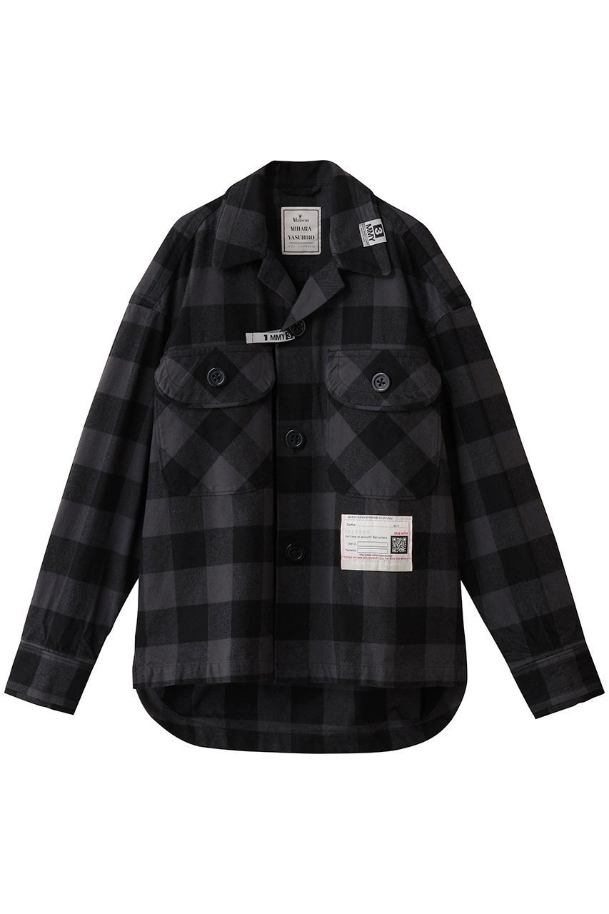 【メゾン ミハラヤスヒロ/Maison MIHARA YASUHIRO / MEN】の【MEN】AMATEUR SEWN チェック シャツ 人気、トレンドファッション・服の通販 founy(ファニー) 　ファッション　Fashion　メンズファッション　Fashion for Men　スリーブ　Sleeve, Long Sleeve / Short Sleeve　チェック　Check, Plaid, Tartan　ポケット　Pocket, Pocket Detail　モダン　Modern, Contemporary　ロング　Long, Long-Length　ワイド　Wide, Wide Fit　新作・新入荷　New Arrivals / New In　 other-1|ID: prp329100004669754 ipo3291000000033763523