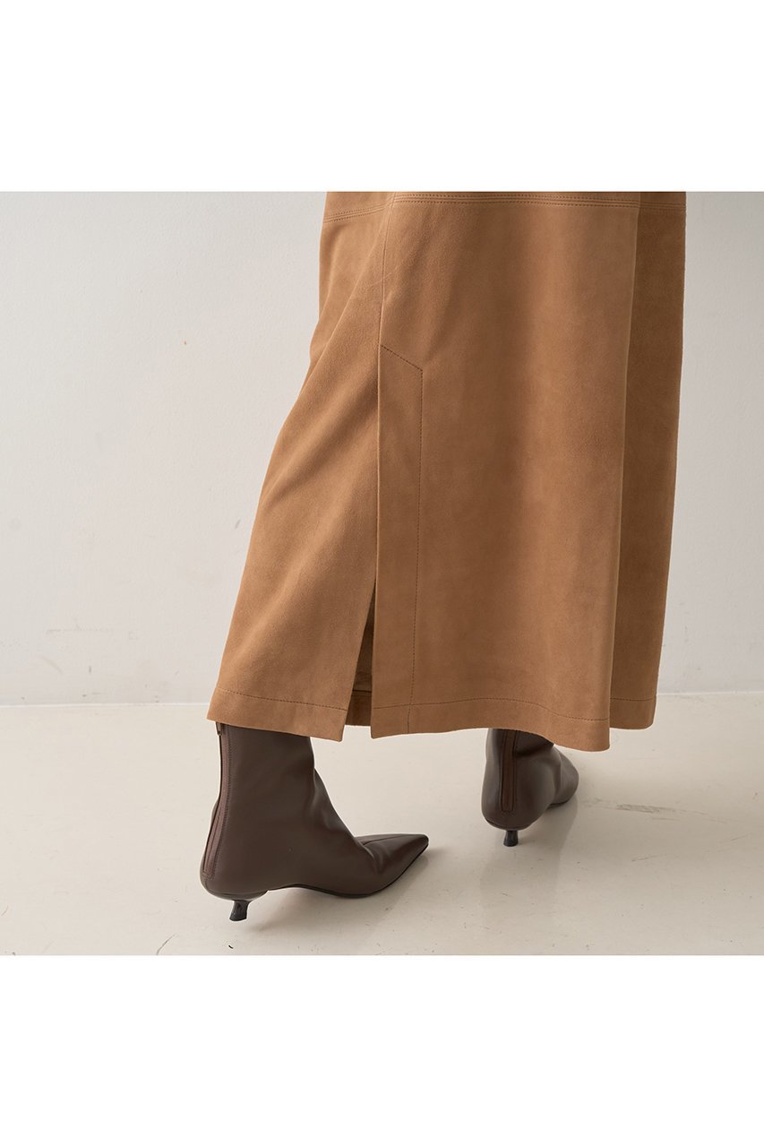 【デザイン ワークス/DESIGN WORKS】のゴートスエードAラインスカート 人気、トレンドファッション・服の通販 founy(ファニー) 　ファッション　Fashion　レディースファッション　Fashion for Women　スカート　Skirts　Aライン・フレアスカート　A-Line & Flared Skirts　ロングスカート　Long Skirts / Maxi & Midi Skirts　おすすめ　Recommended / Our Picks　セットアップ　Set-Up, Coordinated Outfit　ロング　Long, Long-Length　新作・新入荷　New Arrivals / New In　other-4|ID: prp329100004671174 ipo3291000000033768655