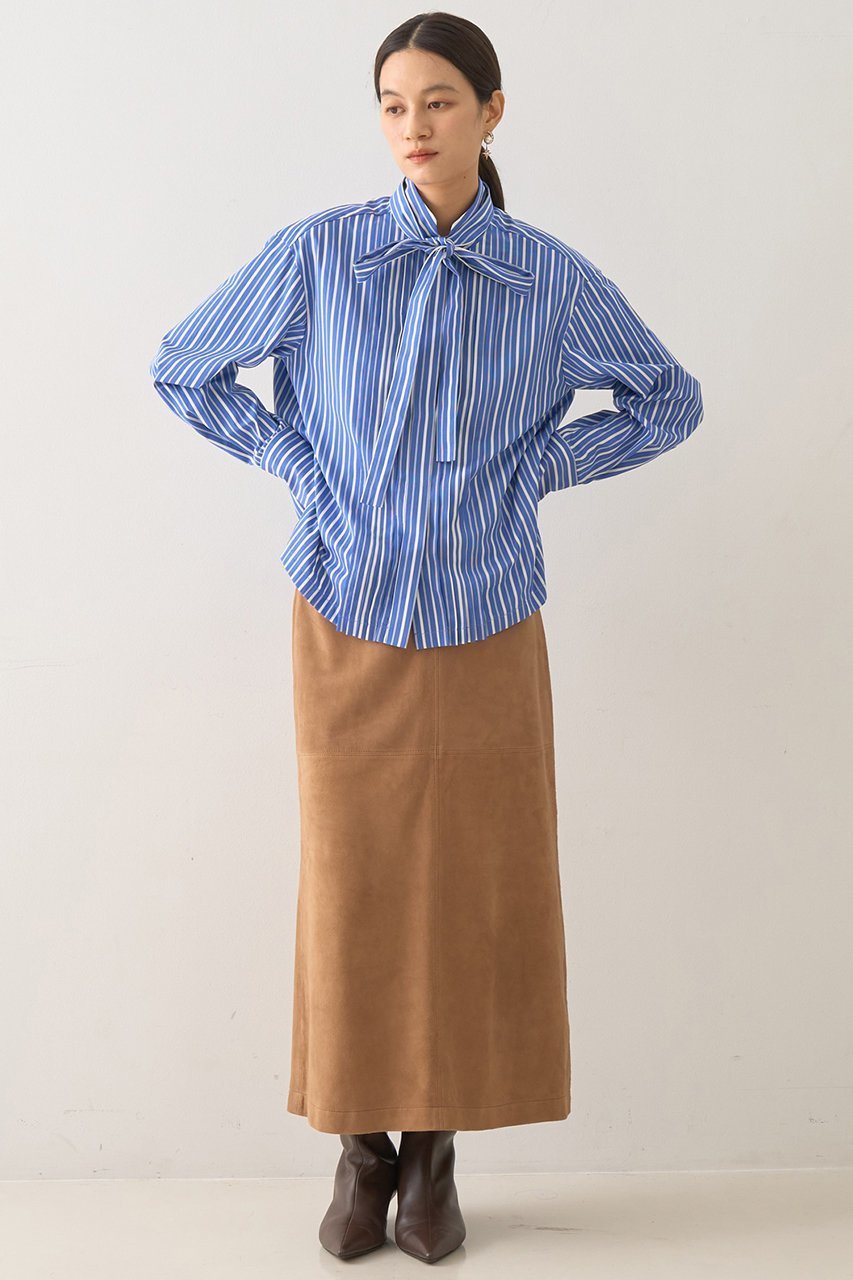 【デザイン ワークス/DESIGN WORKS】のゴートスエードAラインスカート 人気、トレンドファッション・服の通販 founy(ファニー) 　ファッション　Fashion　レディースファッション　Fashion for Women　スカート　Skirts　Aライン・フレアスカート　A-Line & Flared Skirts　ロングスカート　Long Skirts / Maxi & Midi Skirts　おすすめ　Recommended / Our Picks　セットアップ　Set-Up, Coordinated Outfit　ロング　Long, Long-Length　other-8|ID: prp329100004671174 ipo3291000000035616295