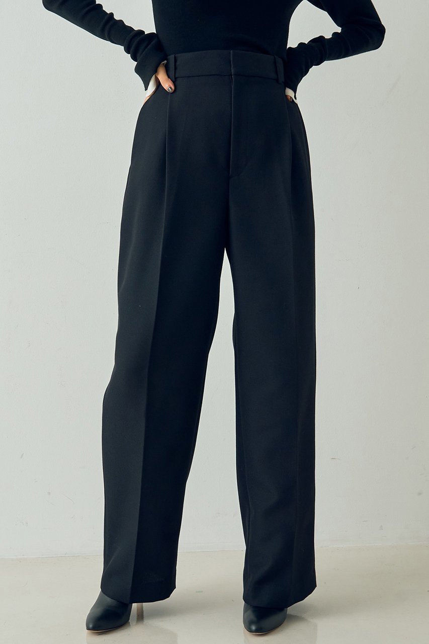 【デザイン ワークス/DESIGN WORKS】のウール混タックバレルパンツ 人気、トレンドファッション・服の通販 founy(ファニー) 　ファッション　Fashion　レディースファッション　Fashion for Women　パンツ　Pants & Trousers　おすすめ　Recommended / Our Picks　コンパクト　Compact, Small Size　フォルム　Silhouette, Form　フロント　Front, Front Design　ボトム　Bottoms, Lower Wear　リラックス　Relax, Relaxed Fit　新作・新入荷　New Arrivals / New In　other-2|ID: prp329100004671175 ipo3291000000033768664