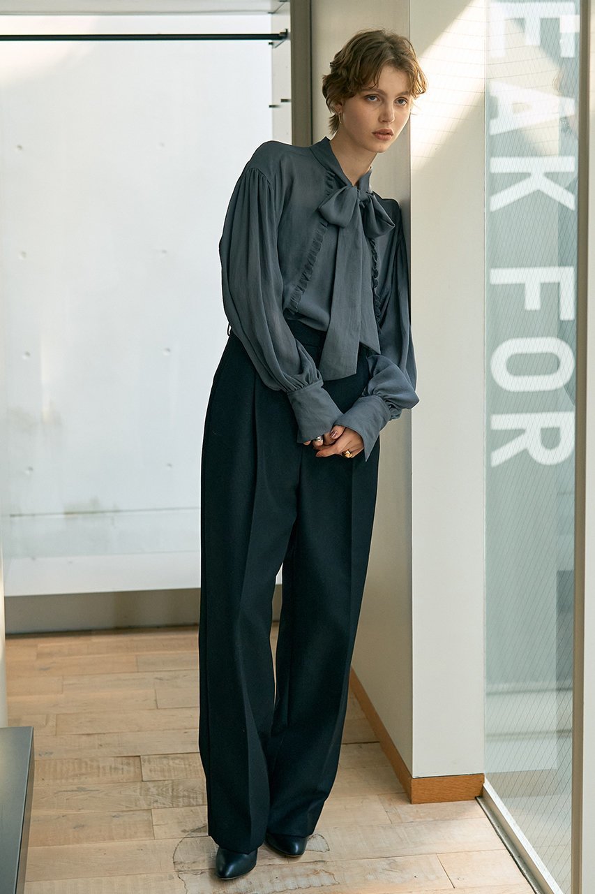 【デザイン ワークス/DESIGN WORKS】のウール混タックバレルパンツ 人気、トレンドファッション・服の通販 founy(ファニー) 　ファッション　Fashion　レディースファッション　Fashion for Women　パンツ　Pants & Trousers　おすすめ　Recommended / Our Picks　コンパクト　Compact, Small Size　フォルム　Silhouette, Form　フロント　Front, Front Design　ボトム　Bottoms, Lower Wear　リラックス　Relax, Relaxed Fit　新作・新入荷　New Arrivals / New In　other-6|ID: prp329100004671175 ipo3291000000033768668